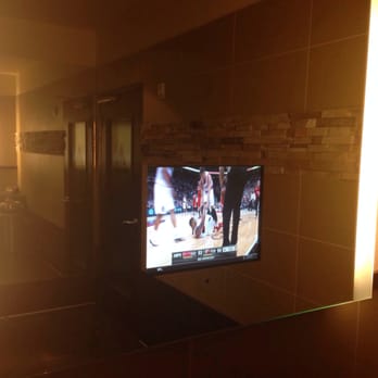 333 Pacific - TV set in bathroom mirror - never miss a big moment. - Steakhouses Near Me - Oceanside, California 333 Pacific - TV set in bathroom mirror - never miss a big moment. - Steakhouses Near Me - Oceanside, California