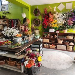 Ms  Audrey's Crafting Emporium - Floral Area where you may also find rocks, stones, glass gems, baskets, wreath forms, and more!