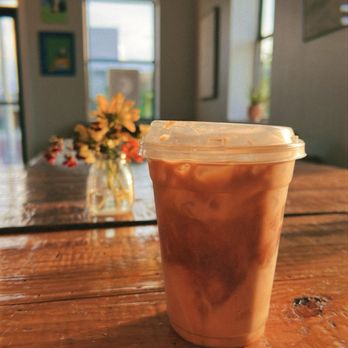 Cornerstone Coffee & Co - Iced lavender latte with oat milk - Coffee & Tea Near Me - Albany, Georgia Cornerstone Coffee & Co - Iced lavender latte with oat milk - Coffee & Tea Near Me - Albany, Georgia