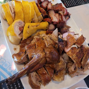 Hong's BBQ - Mixed BBQ Platter. Roast Pork, Roast Duck, Steamed Chicken, Honey Pork. - Barbeque Near Me - Davie, Florida
