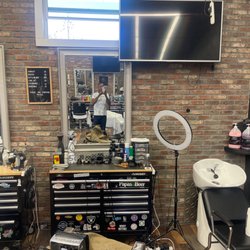 First Class Barbershop - One of the Barbara chairs
