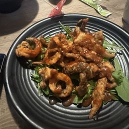 Salmon skin appetizer Salmon skin appetizer
