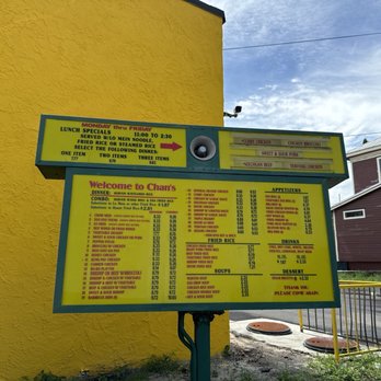 Chan's Chinese - Menu - Chinese Near Me - Jacksonville, Florida