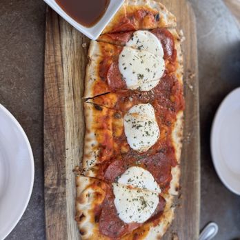 The Pasta Market - Flatbread pepperoni pizza with hot honey! - Cafes Near Me - Blue Ridge, Georgia The Pasta Market - Flatbread pepperoni pizza with hot honey! - Cafes Near Me - Blue Ridge, Georgia