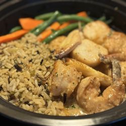 Scott's Seafood - Seafood Saute W/ Rice Pilaf & Veggies