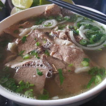 Pho 777 - The brisket pho, it doesn't look like it but there's alot of meat in there. And this is a small size! - Vietnamese Near Me - Castle Rock, Colorado Pho 777 - The brisket pho, it doesn't look like it but there's alot of meat in there. And this is a small size! - Vietnamese Near Me - Castle Rock, Colorado
