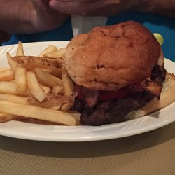 Miss Ida's Tea Room - Double patty burger.. it's sad looking because my colleague wanted it plain. :)