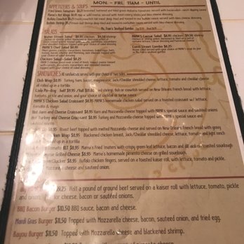 Mama's On Dauphin - Regular menu - New American Near Me - Mobile, Alabama Mama's On Dauphin - Regular menu - New American Near Me - Mobile, Alabama