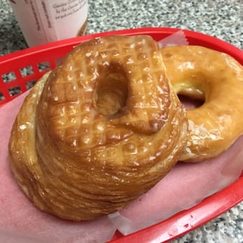Donut Prince - A Cronut with a glazed donut!... Their Cronuts are AMAZING! But get here early because they go FAST!... - Donuts Near Me - Burbank, California