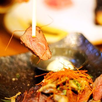 Roka Akor - Chicago - Snake River Farms Wagyu Sirloin with Soy Butter Mushrooms - Sushi Bars Near Me - Chicago, Illinois Roka Akor - Chicago - Snake River Farms Wagyu Sirloin with Soy Butter Mushrooms - Sushi Bars Near Me - Chicago, Illinois