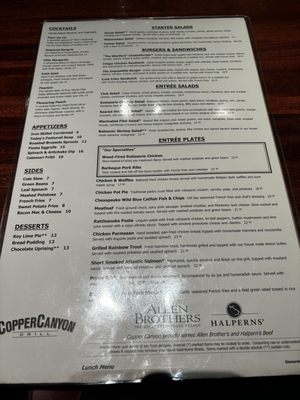 Menu photo 6 Copper Canyon Grill Lanham, MD