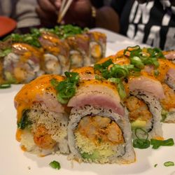 Red Koi Japanese Cuisine - Jaguar roll and Lone Star roll