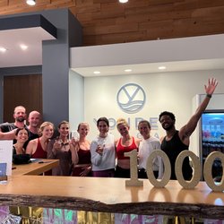 Yonder Yoga - Buckhead - Celebration for someone's 1000th class with some students and teachers