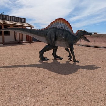 Dino Drive Thru - Dinosaur out front for photo op - Landmarks & Historical Buildings Near Me - Winslow, Arizona