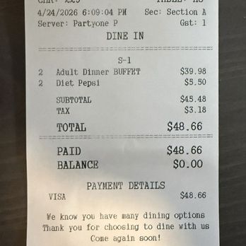 Koywan Hibachi Buffet - Receipt - Buffets Near Me - Altamonte Springs, Florida Koywan Hibachi Buffet - Receipt - Buffets Near Me - Altamonte Springs, Florida