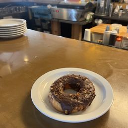 Spicy walnut chocolate doughnut Spicy walnut chocolate doughnut