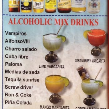 Mariscos Puerto Vallarta - a list of alcoholic drinks - Mexican Near Me - Dalton, Georgia Mariscos Puerto Vallarta - a list of alcoholic drinks - Mexican Near Me - Dalton, Georgia