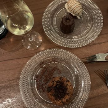 Senia - cannele with banana ice cream + peanut butter choco chip cookie - Cocktail Bars Near Me - Honolulu, Hawaii