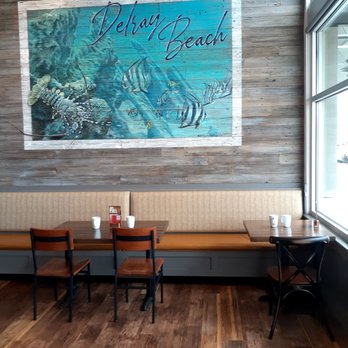 First Watch - Beautiful beachy mural - Breakfast & Brunch Near Me - Delray Beach, Florida