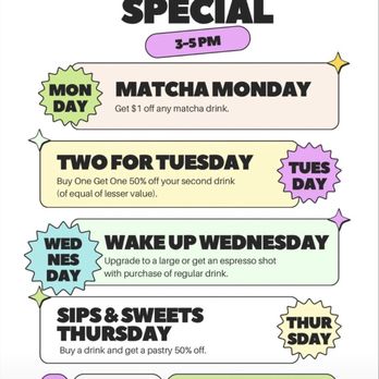 Kaffeine Alley - Happy Hour Promos 3.12.25 - Cafes Near Me - Anaheim, California Kaffeine Alley - Happy Hour Promos 3.12.25 - Cafes Near Me - Anaheim, California