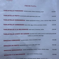 Stone Bar - Menu