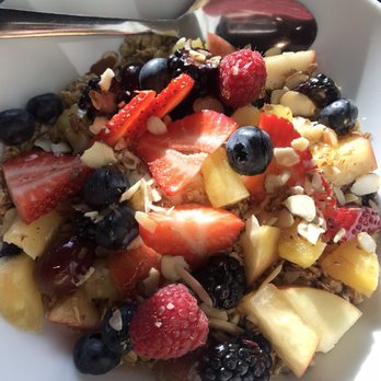 Le Coffee Shop - Granola-Greek yogurt parfait  Granola, Greek Yogurt and Fresh Fruit Salad Breakfast - Breakfast & Brunch Near Me - Temecula, California