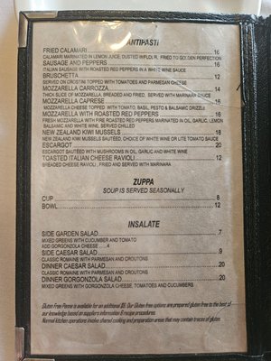 Menu photo 3 Mamma Onesta's Italian Restaurant Canton, GA