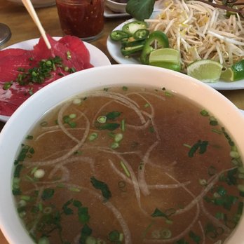 Phở Dollar - Rare beef pho with beef on the side - Vietnamese Near Me - Buffalo, New York