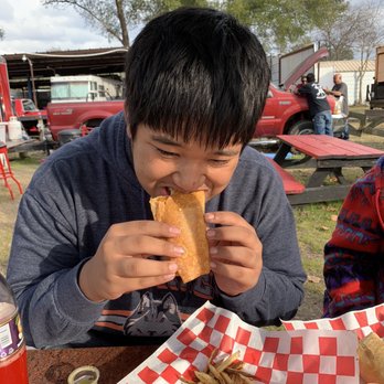 Cowboy Tacos and Burgers - Fried burrito - Food Trucks Near Me - Conroe, Texas Cowboy Tacos and Burgers - Fried burrito - Food Trucks Near Me - Conroe, Texas