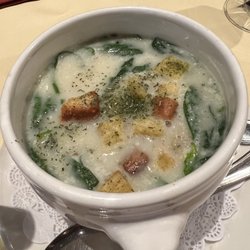 Restaurant Silberhorn - Mountain herb soup with milk, potatoes and Wengen alp cheese