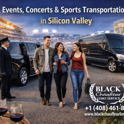 Black Chauffeur Limo Service - Events, Concerts & Sports Transportation in Silicon Valley CA by Black Chauffeur Limo Service