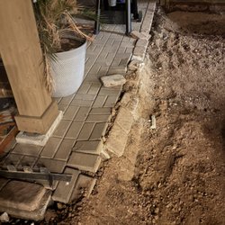 Shasta Pools - Ran over existing patio