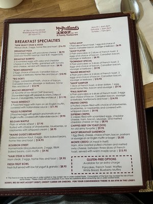 Menu photo 1 Augusta House of Pancakes Augusta, ME