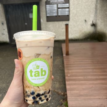 Tab Milktea - Classic milk tea with boba - Bubble Tea Near Me - Seattle, Washington Tab Milktea - Classic milk tea with boba - Bubble Tea Near Me - Seattle, Washington