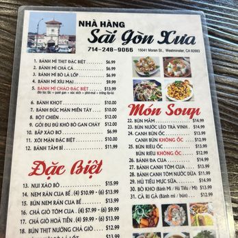 Sai Gon Xua - Menu - Coffee & Tea Near Me - Westminster, California