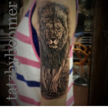 Beyond Kreations Tattoo - an image i showed of what i would like, realistic lion - Tattoo Near Me - Fullerton, California Beyond Kreations Tattoo - an image i showed of what i would like, realistic lion - Tattoo Near Me - Fullerton, California