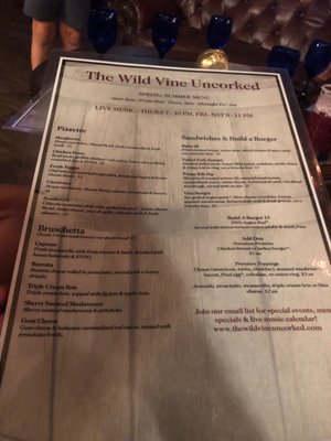 Menu photo 1 The Wild Vine Uncorked Chandler, AZ Menu photo 1 The Wild Vine Uncorked Chandler, AZ