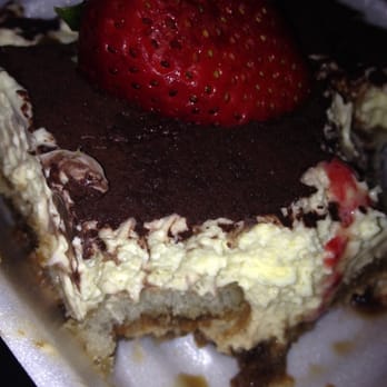 Q Sazon Mexican Restaurant - We had chicken flautas but we were soO hungry I missed the pic! Lol-here's the yummy tira misu cake! ;) - Mexican Near Me - Chicago, Illinois