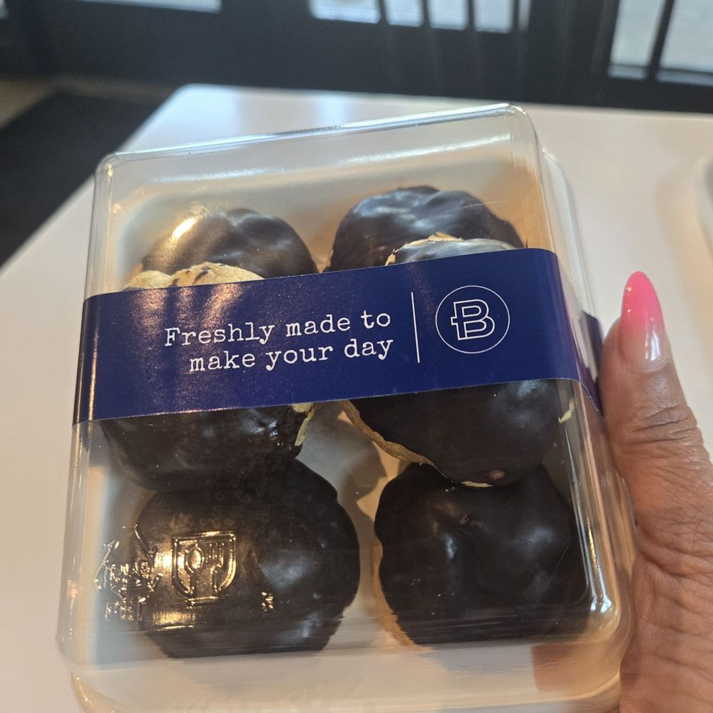 Paris Baguette - Chocolate covered cream puffs - 4 pack - Coffee & Tea Near Me - West Covina, California Paris Baguette - Chocolate covered cream puffs - 4 pack - Coffee & Tea Near Me - West Covina, California
