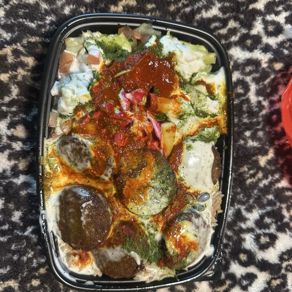 Shah's Halal Food - Falafel over Rice - Halal Near Me - Fullerton, California