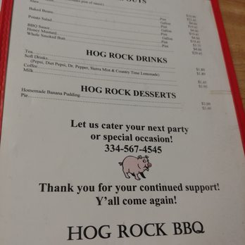 Hog Rock Bar-B-Q - Barbeque Near Me - Wetumpka, Alabama Hog Rock Bar-B-Q - Barbeque Near Me - Wetumpka, Alabama
