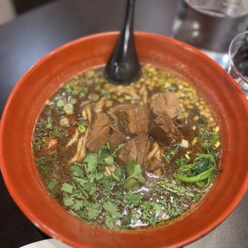 Dumpling Artisan - Beef noodle soup...delicious broth full of flavor - Noodles Near Me - Rancho Cucamonga, California Dumpling Artisan - Beef noodle soup...delicious broth full of flavor - Noodles Near Me - Rancho Cucamonga, California