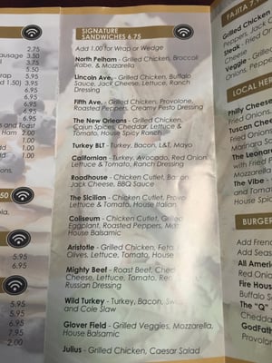 Menu photo 5 The Village Vibe Cafe Pelham, NY Menu photo 5 The Village Vibe Cafe Pelham, NY