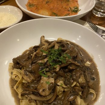Pisticci - Fettuccine ai Funghi and Tuscan Bean Ravioli - Italian Near Me - New York, New York Pisticci - Fettuccine ai Funghi and Tuscan Bean Ravioli - Italian Near Me - New York, New York