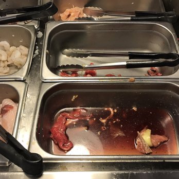 Mizumi Buffet - Never put more meat for hibachi station. Sad. Looked dirty - Buffets Near Me - Tigard, Oregon