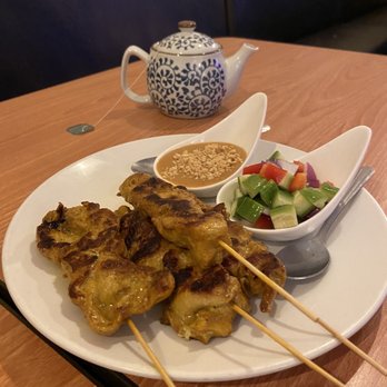 Thai Lime Leaf - (4pcs) Chicken Satay - Thai Near Me - Everett, Washington