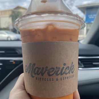 Maverick Coffee - Hand Brewed Thai Iced tea - Bikes Near Me - Whittier, California