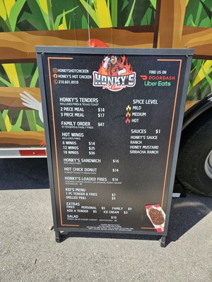 Menu photo 2 Honkys Hot Chicken San Antonio, TX