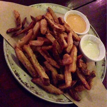 Ormsby's - Hand-Cut Fries- (L) sweet chili aioli & (R) lemon aioli - Sandwiches Near Me - Atlanta, Georgia