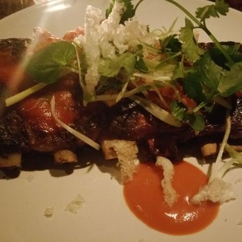 Grey Ghost - Short ribs with pineapple kim chi and fried pork rinds - American Near Me - Detroit, Michigan